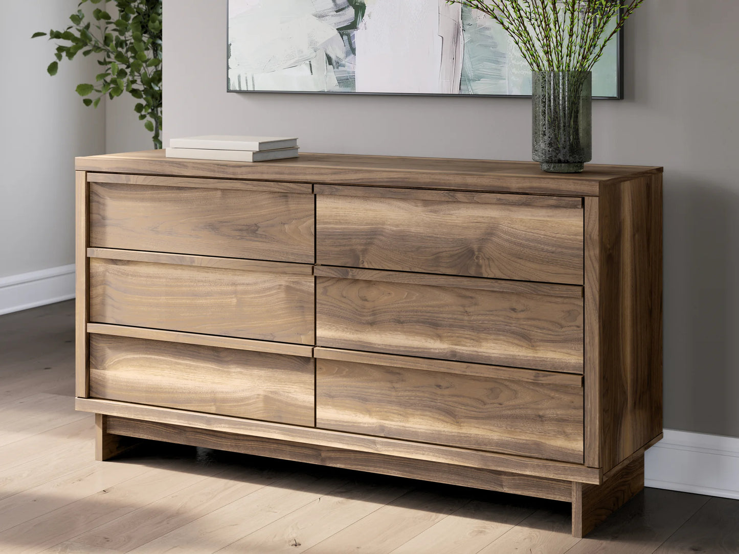 Chirason - Brown - Six Drawer Dresser