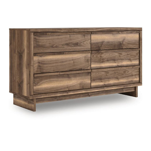 Chirason - Brown - Six Drawer Dresser