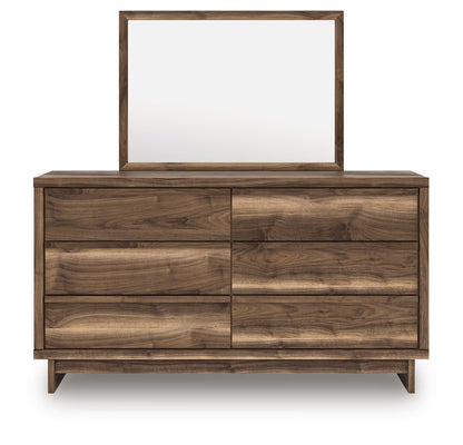Chirason - Brown - Six Drawer Dresser And Mirror