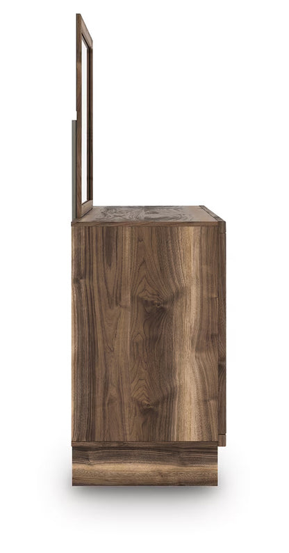 Chirason - Brown - Six Drawer Dresser And Mirror