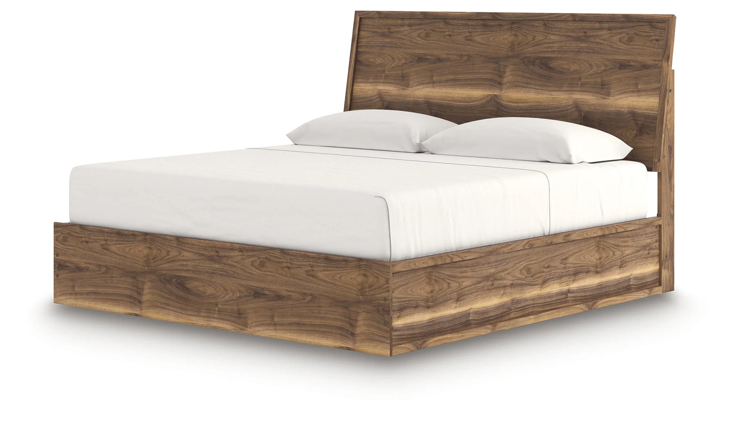 Chirason - King Panel Bed - Brown