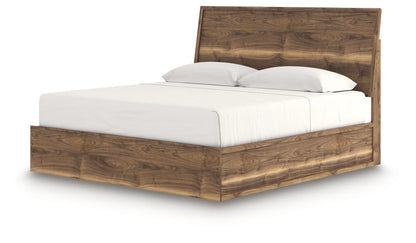 Chirason - King Panel Bed - Brown
