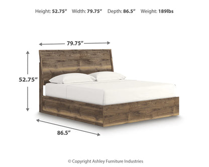 Chirason - King Panel Bed - Brown