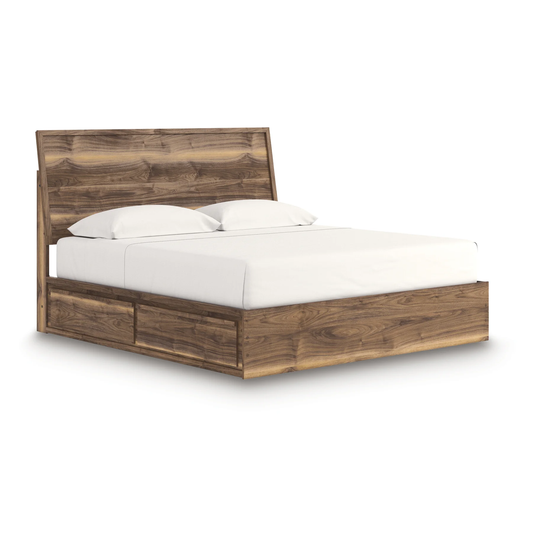 Chirason - King Panel Bed With Storage - Brown