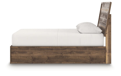Chirason - Queen Panel Bed - Brown