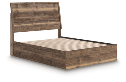 Chirason - Queen Panel Bed - Brown