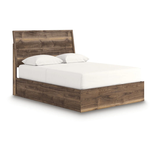 Chirason - Queen Panel Bed - Brown
