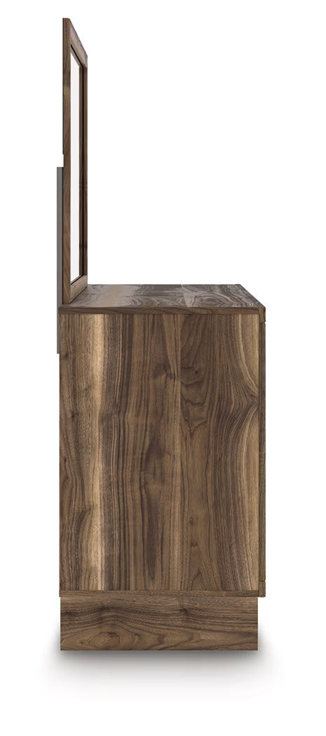 Chirason - Brown - Dresser And Mirror