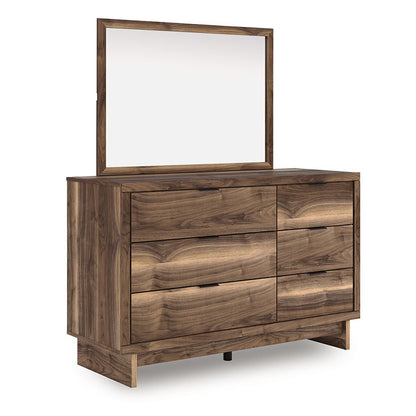 Chirason - Brown - Dresser And Mirror