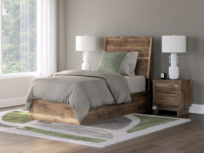 Chirason - Twin Panel Bed - Brown