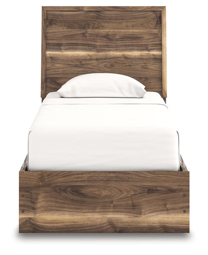 Chirason - Twin Panel Bed With Storage - Brown