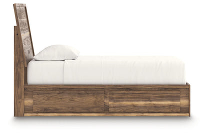 Chirason - Twin Panel Bed With Storage - Brown