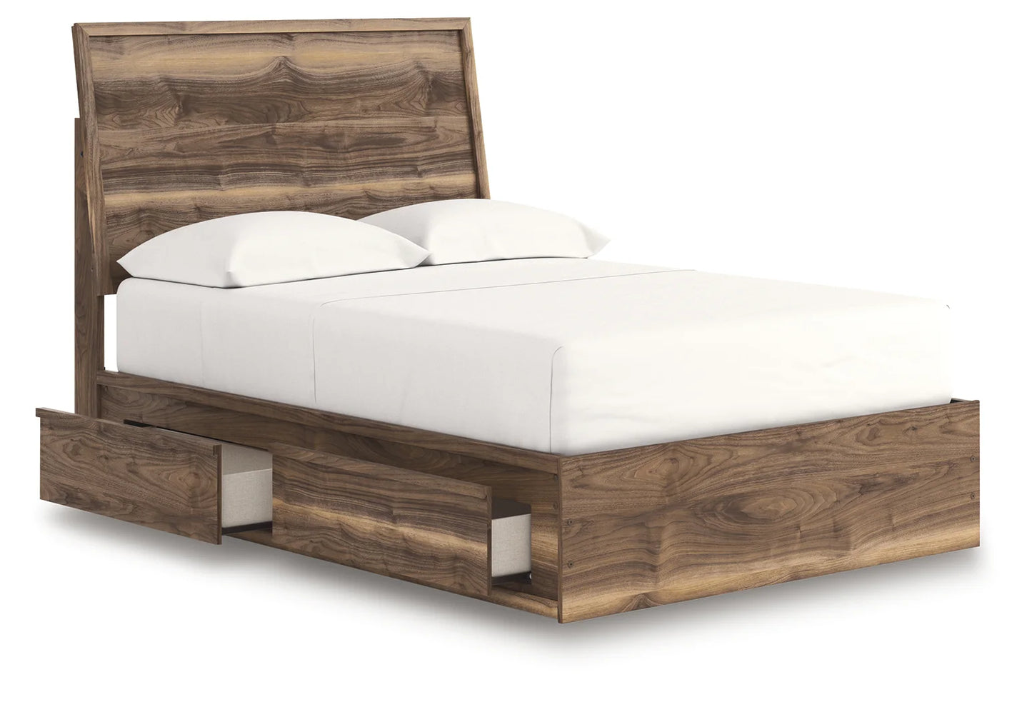 Chirason - Full Panel Bed With Storage - Brown