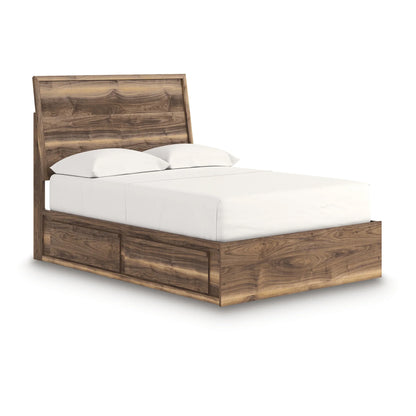 Chirason - Full Panel Bed With Storage - Brown