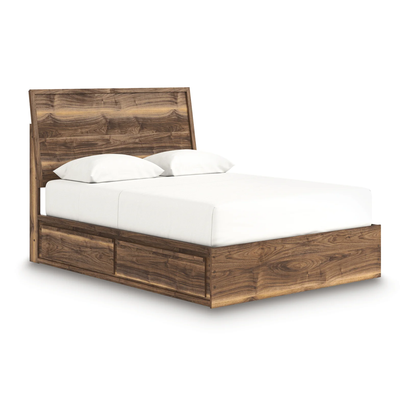 Chirason - Queen Panel Bed With Storage - Brown