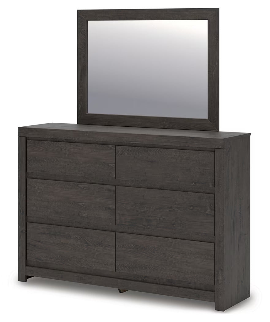 Fraluna - Charcoal - Dresser And Mirror