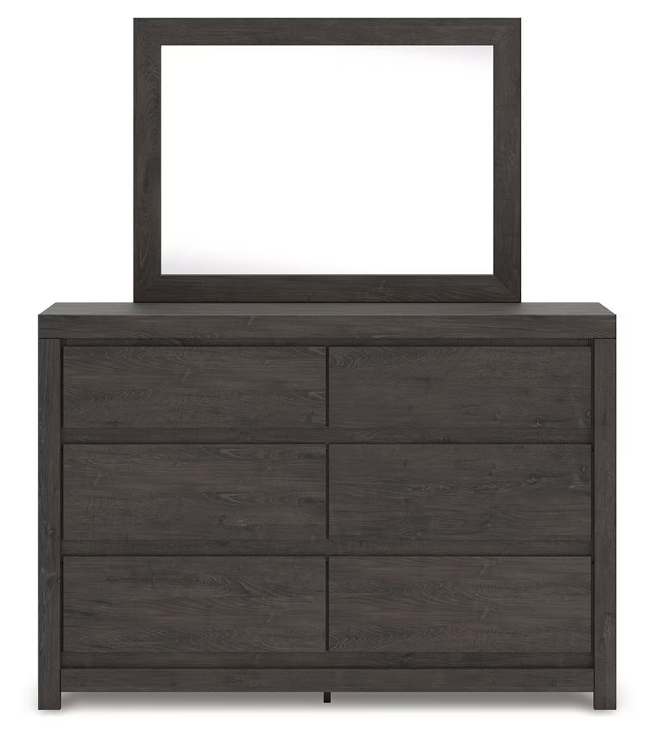 Fraluna - Charcoal - Dresser And Mirror
