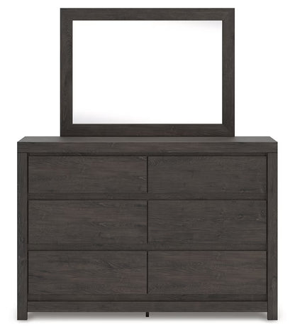 Fraluna - Charcoal - Dresser And Mirror