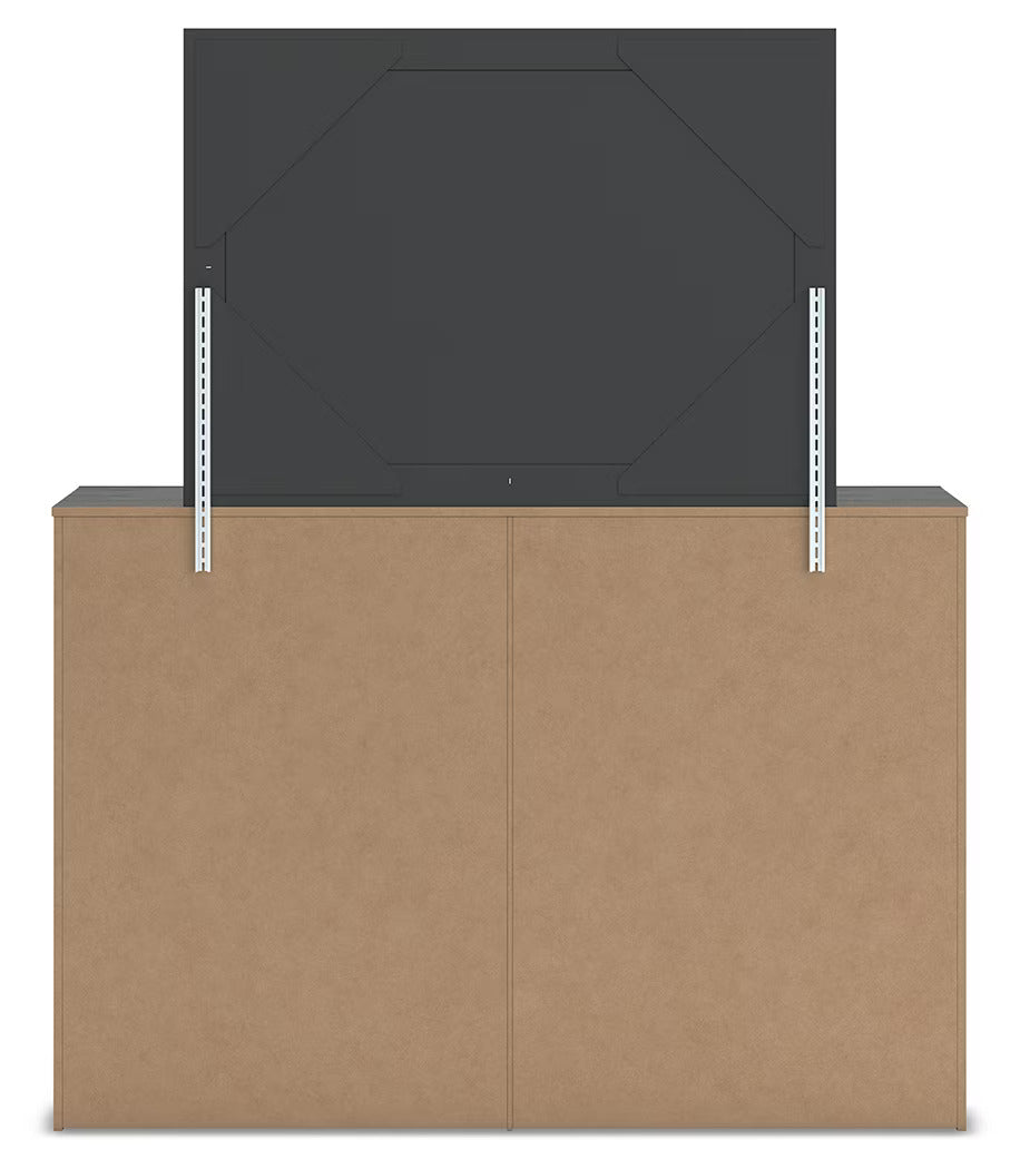 Fraluna - Charcoal - Dresser And Mirror