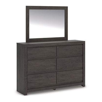 Fraluna - Charcoal - Dresser And Mirror