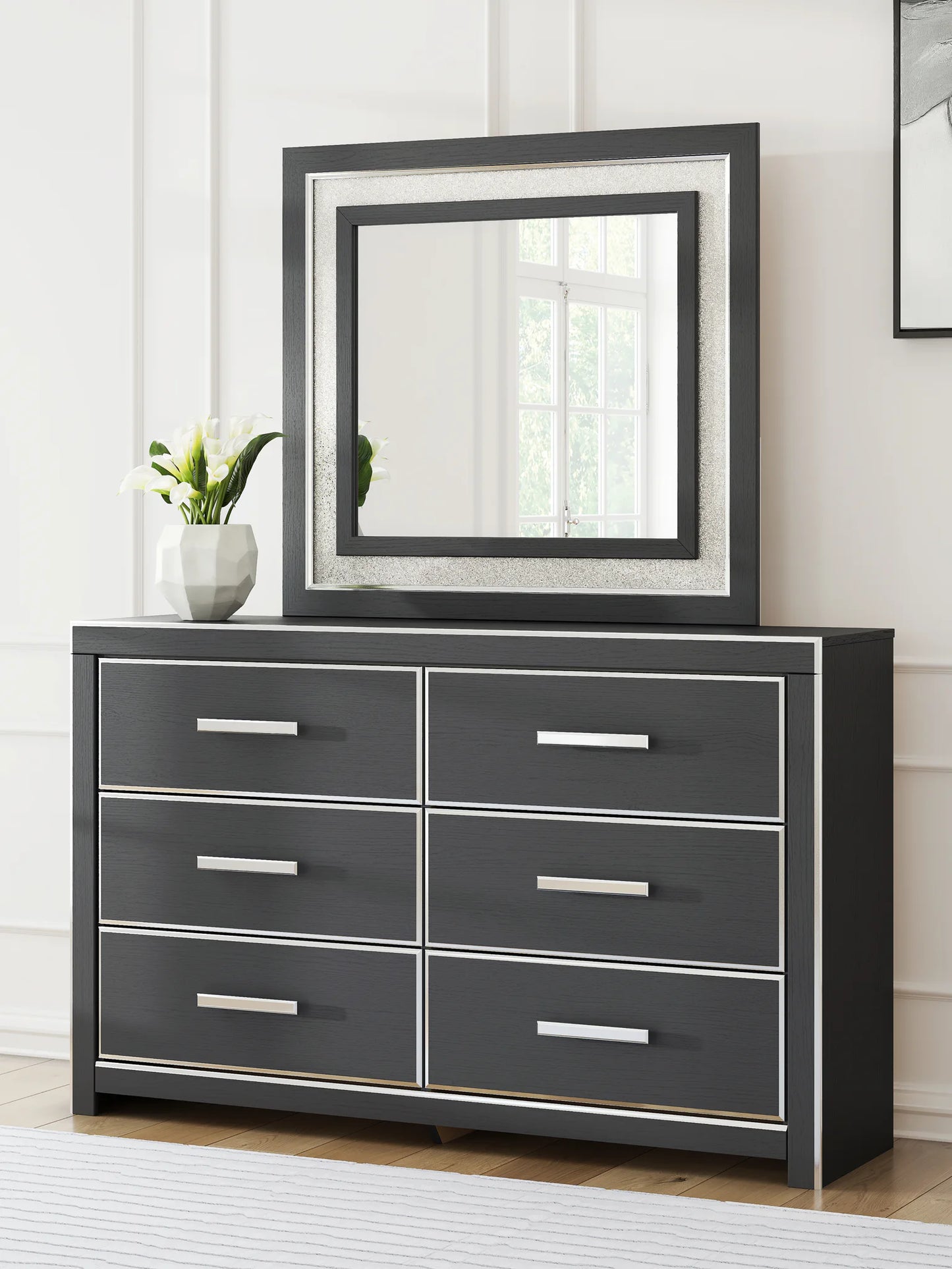 Zuraleus - Dresser And Mirror - Black