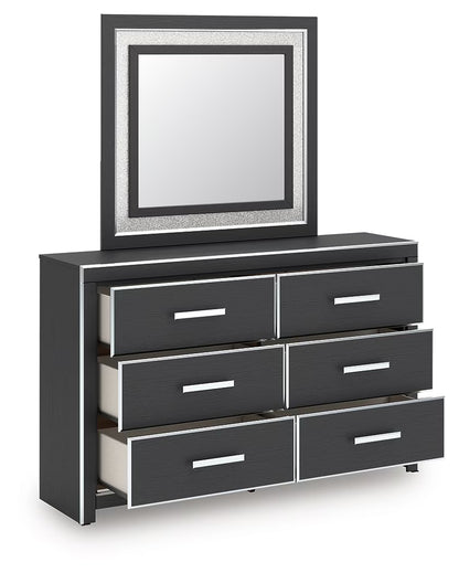 Zuraleus - Dresser And Mirror - Black