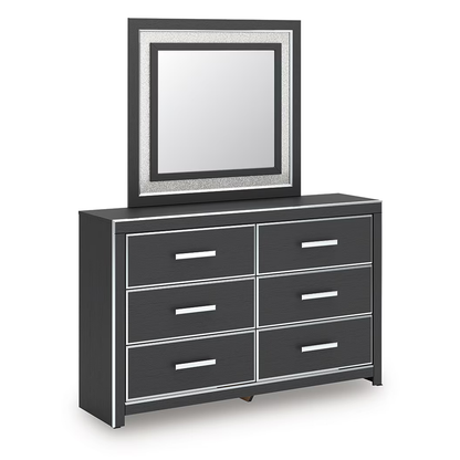 Zuraleus - Dresser And Mirror - Black