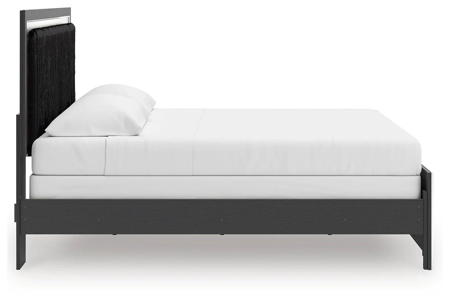 Zuraleus - King Upholstered Panel Bed - Black