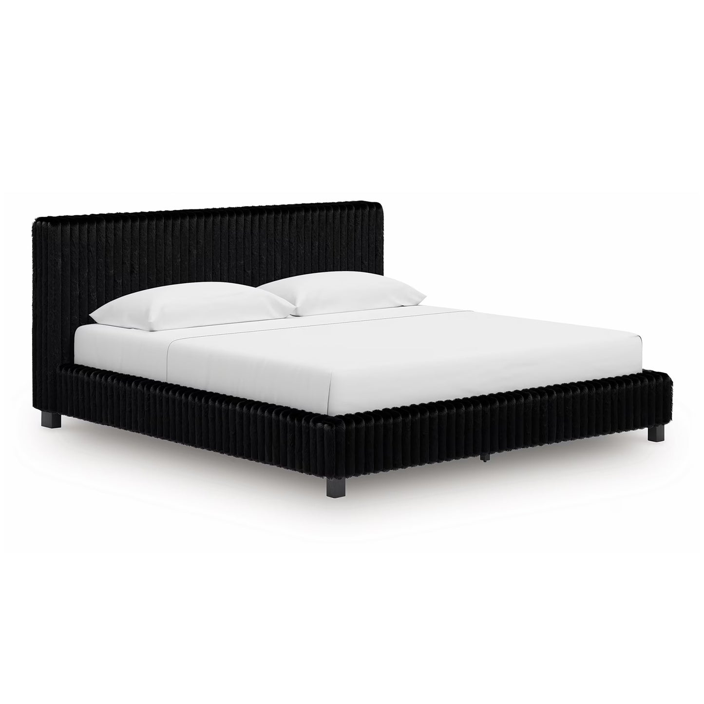 Zuraleus - King Upholstered Bed - Black