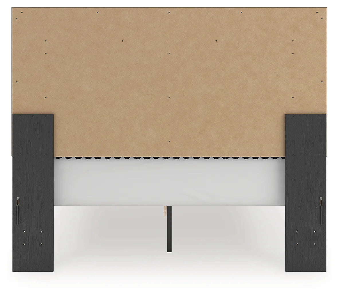 Zuraleus - Queen Upholstered Panel Platform Storage Bed - Black