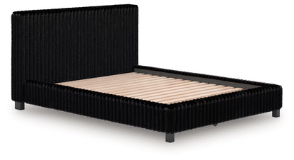 Zuraleus - Queen Upholstered Bed - Black