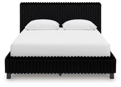 Zuraleus - Queen Upholstered Bed - Black