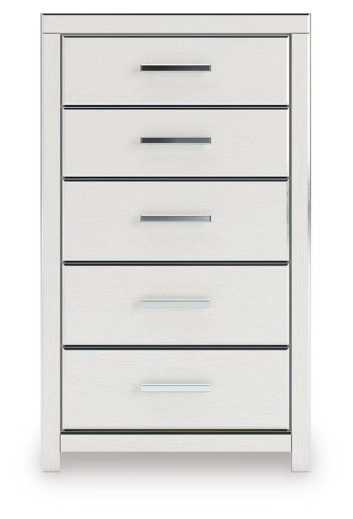 Zuraleus - Five Drawer Chest - White