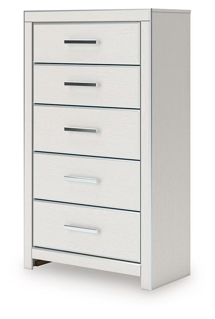 Zuraleus - Five Drawer Chest - White