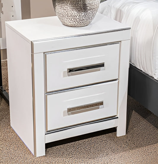 Zuraleus - White - Two Drawer Night Stand