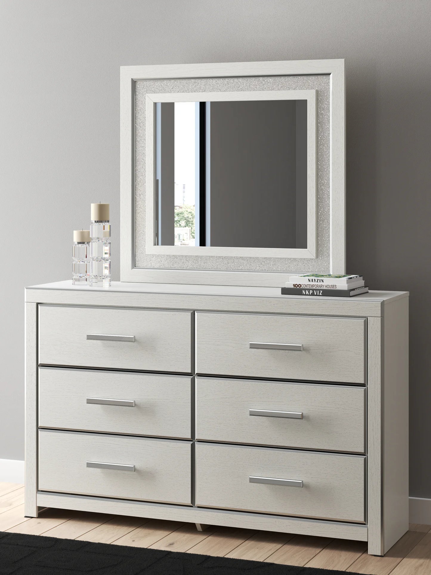 Zuraleus - Dresser And Mirror - White