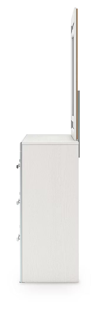 Zuraleus - Dresser And Mirror - White
