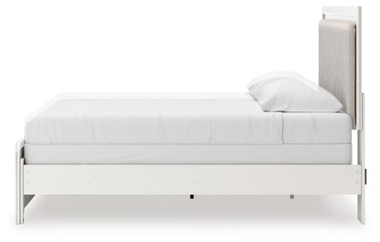 Zuraleus - King Upholstered Panel Bed - White