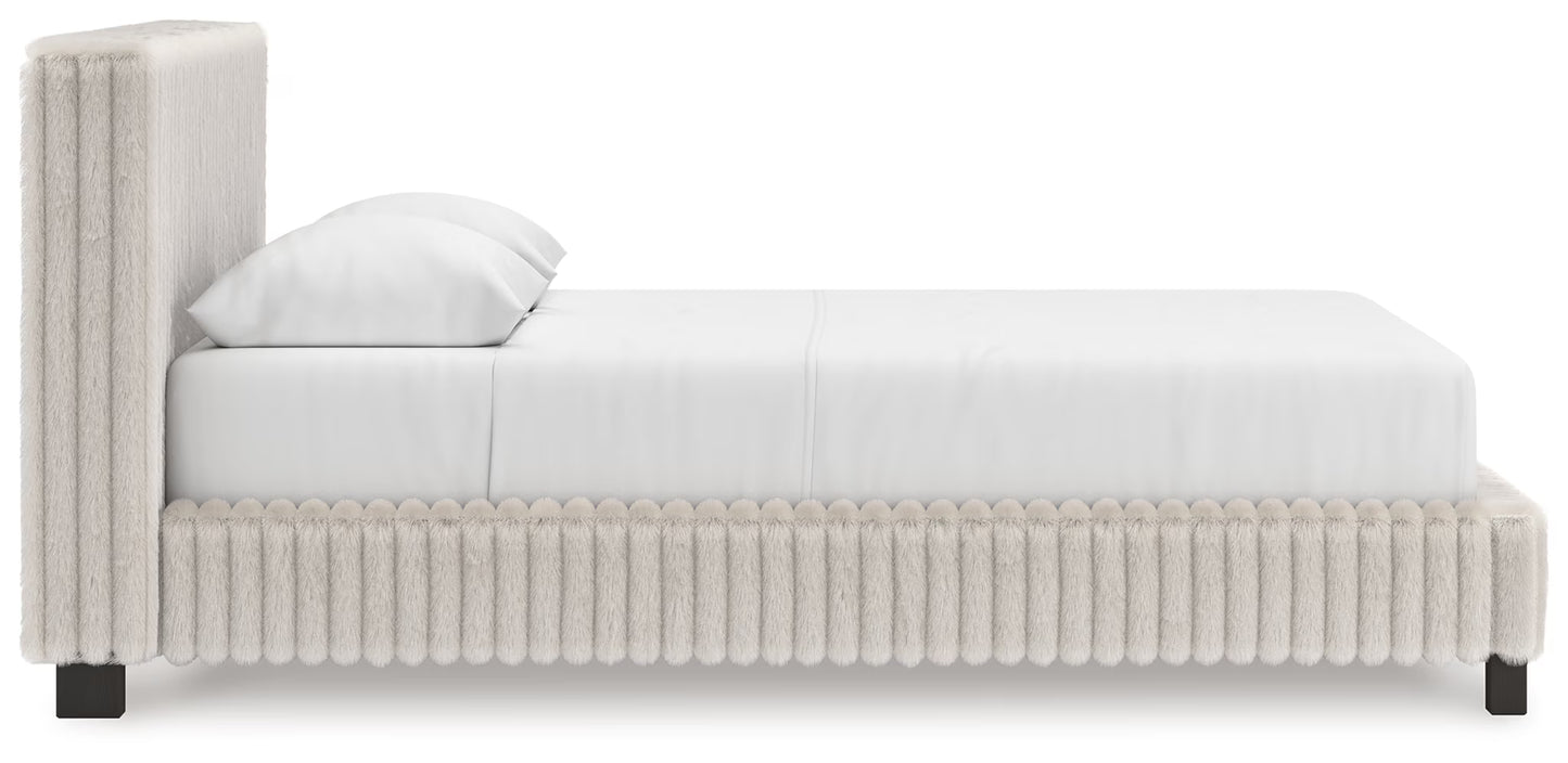 Zuraleus - Queen Upholstered Bed - White