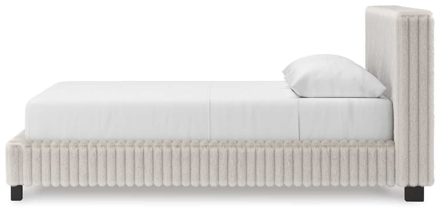 Zuraleus - Queen Upholstered Bed - White