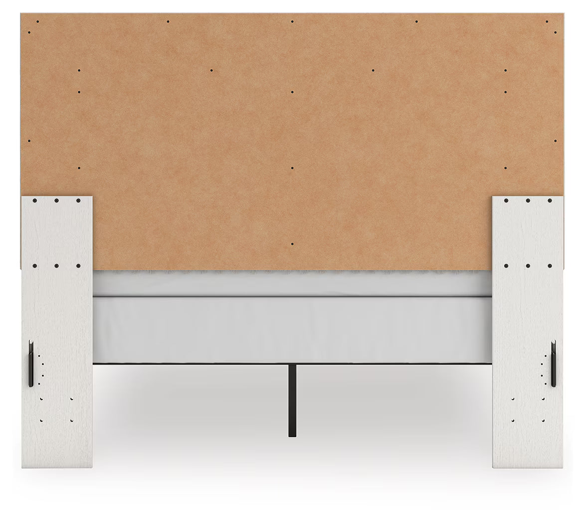 Zuraleus - Queen Upholstered Panel Bed - White