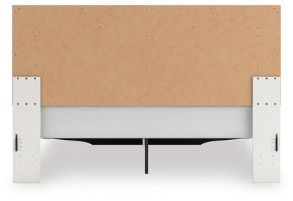 Zuraleus - King Upholstered Panel Platform Storage Bed - White