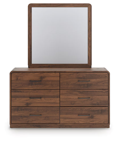 Fortlorn - Dresser And Mirror - Walnut Brown
