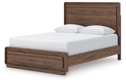 Fortlorn - Queen Panel Bed - Walnut Brown