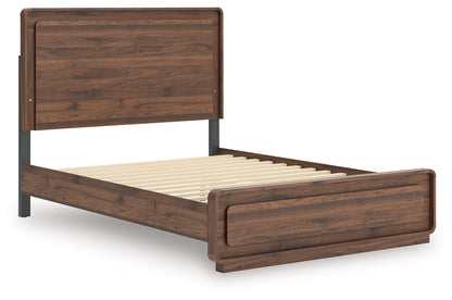 Fortlorn - Queen Panel Bed - Walnut Brown