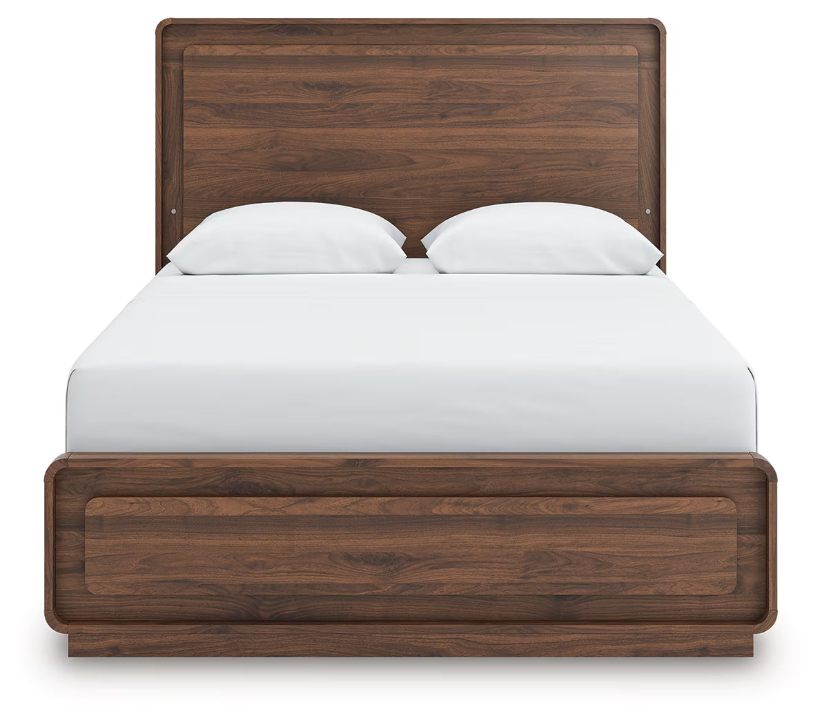 Fortlorn - Queen Panel Bed - Walnut Brown