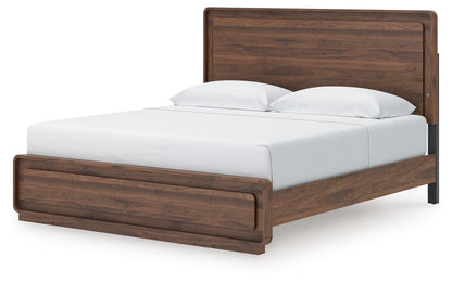 Fortlorn - King Panel Bed - Walnut Brown