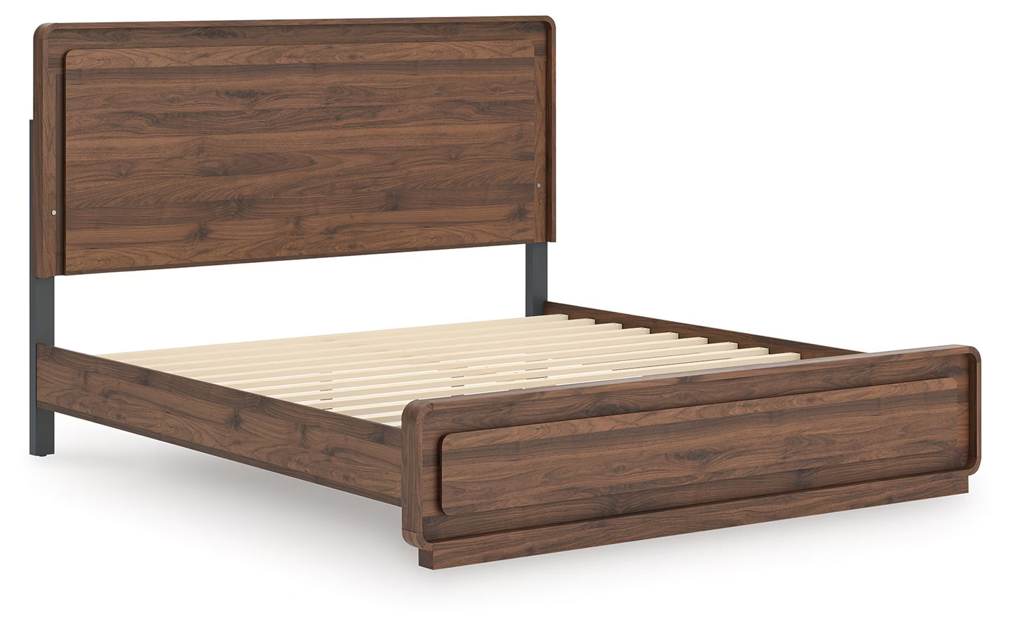 Fortlorn - King Panel Bed - Walnut Brown