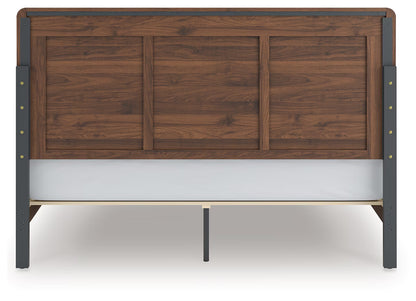 Fortlorn - King Panel Bed - Walnut Brown