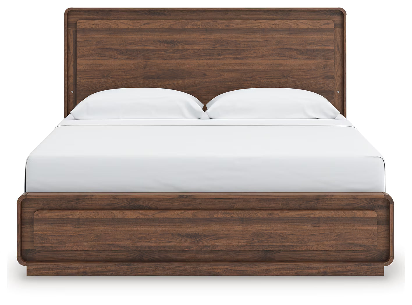 Fortlorn - King Panel Bed - Walnut Brown